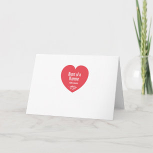 Tarjeta Conciencia del corazón de un guerrero CHD