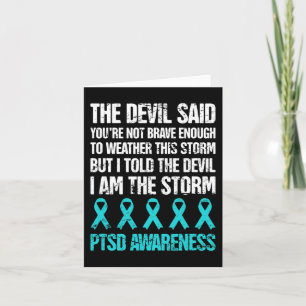 Tarjeta Conciencia Del Ptsd Por Estrés Traumático
