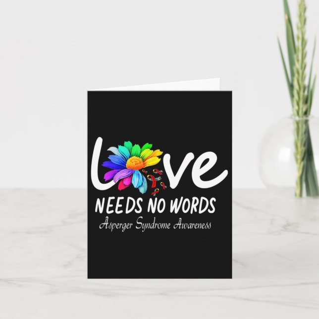 Tarjeta Conciencia del síndrome de Asperger (Anverso)