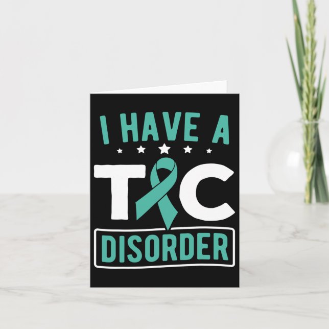 Tarjeta Conciencia del Síndrome de Tourette Ticcing Síndro (Anverso)