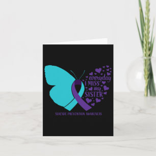 Tarjeta Conciencia del Suicidio Hermana Querida Memoria Pr