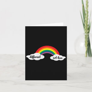 Tarjeta Conciencia diferente no menos autista