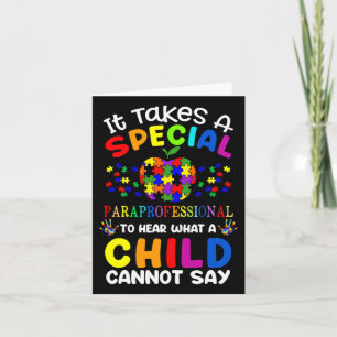 Tarjeta Conciencia especial sobre el autismo parapolicial