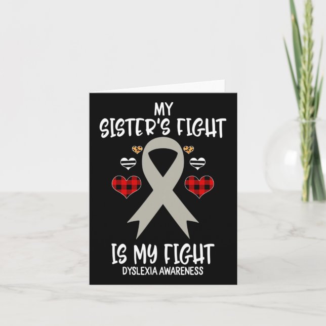 Tarjeta Conciencia La lucha de mi hermana es mi lucha (Anverso)