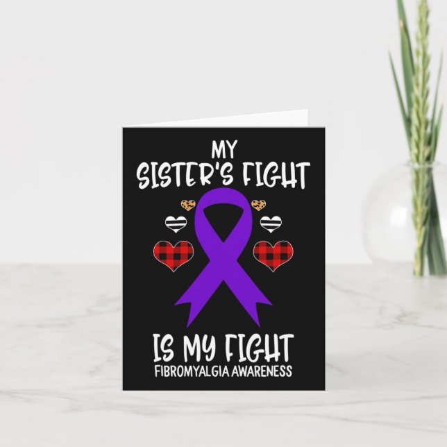 Tarjeta Conciencia La lucha de mi hermana es mi lucha (Anverso)