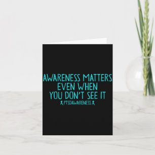 Tarjeta Conciencia masculina ptsd veterano superviviente d