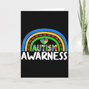 Tarjeta Conciencia mundial sobre el autismo 2 abril autism