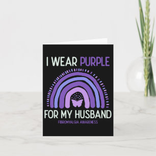 Tarjeta Conciencia Que Uso Púrpura Para Mi Esposo