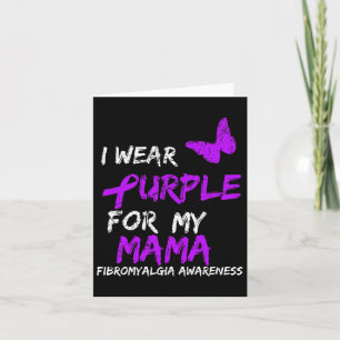 Tarjeta Conciencia Que Uso Púrpura Para Mi Mamá 5