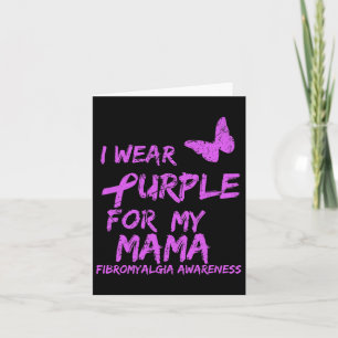 Tarjeta Conciencia Que Uso Púrpura Para Mi Mamá 6