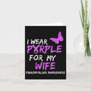 Tarjeta Conciencia Que Uso Púrpura Para Mi Mujer