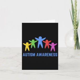Tarjeta Conciencia sobre autismo que celebra al Pegatina d