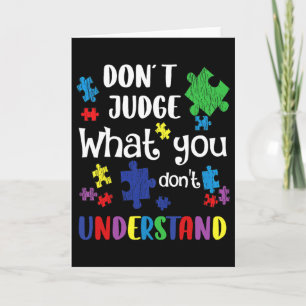 Tarjeta Conciencia sobre el autismo