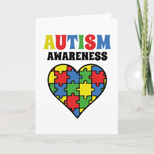 Tarjeta Conciencia sobre el autismo (Anverso)