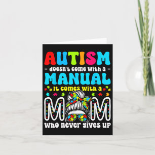 Tarjeta Conciencia sobre el autismo 2025 no viene con un m