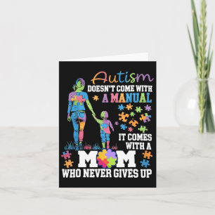 Tarjeta Conciencia sobre el autismo 2025 no viene con un m
