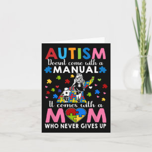 Tarjeta Conciencia sobre el autismo 2025 no viene con un m