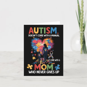 Tarjeta Conciencia sobre el autismo 2025 no viene con un m