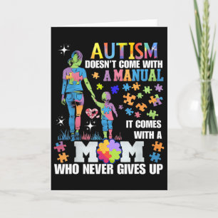 Tarjeta Conciencia sobre el Autismo 2025 No Viene Con Un M
