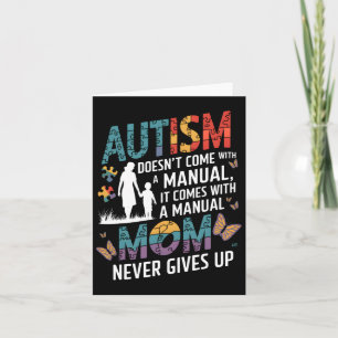 Tarjeta Conciencia sobre el autismo 2025 no viene con un m