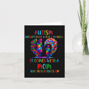 Tarjeta Conciencia sobre el autismo 2025 no viene con un m