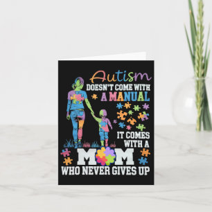 Tarjeta Conciencia sobre el autismo 2025 no viene con un m