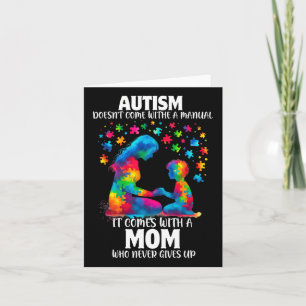 Tarjeta Conciencia sobre el autismo 2025 no viene con un m