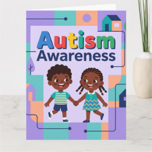 Tarjeta Conciencia sobre el Autismo-Agrega tu mensaje espe