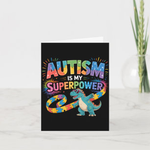 Tarjeta Conciencia sobre el autismo autista