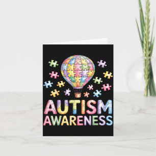 Tarjeta Conciencia sobre el autismo autista
