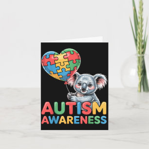 Tarjeta Conciencia sobre el autismo autista
