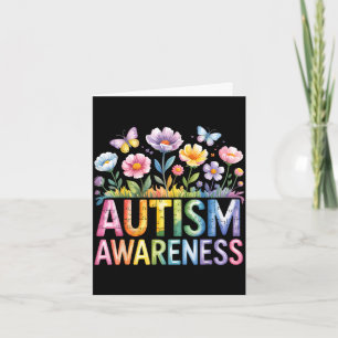 Tarjeta Conciencia sobre el autismo autista