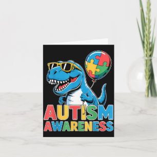 Tarjeta Conciencia sobre el autismo autista 