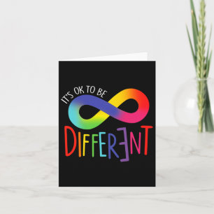 Tarjeta Conciencia Sobre El Autismo Está Bien Ser Aceptaci