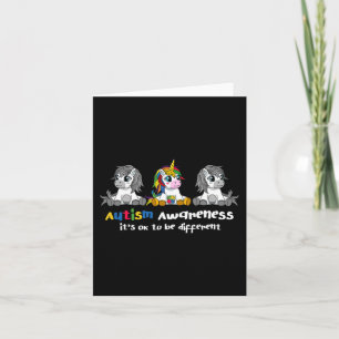 Tarjeta Conciencia sobre el autismo - Está bien ser mujere