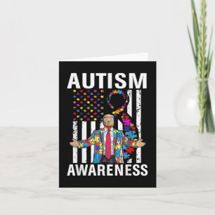 Tarjeta Conciencia sobre el autismo Funny Trump apoya a Es