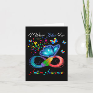 Tarjeta Conciencia Sobre El Autismo - Llevo Azul Para Conc