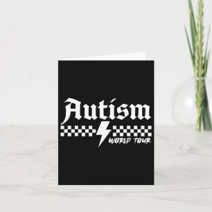 Tarjeta Conciencia sobre el autismo Recorrido mundial sobr