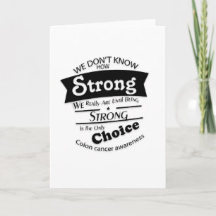 Tarjeta Conciencia sobre el cáncer de colon