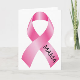 Tarjeta Conciencia sobre el cáncer de mama Cinta rosa