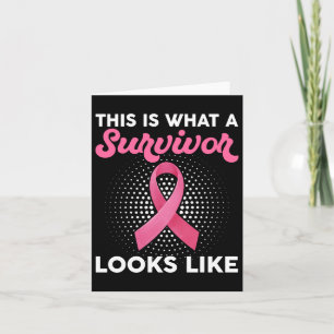Tarjeta Conciencia sobre el cáncer de mama Cómo se ve una