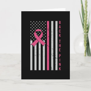 Tarjeta Conciencia sobre el cáncer de mama en el patriota
