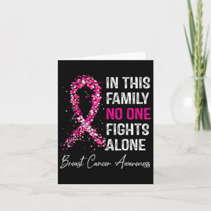 Tarjeta Conciencia sobre el cáncer de mama en esta familia