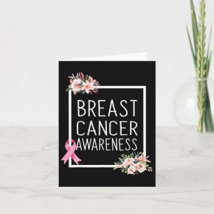 Tarjeta Conciencia sobre el cáncer de mama Lucha contra el