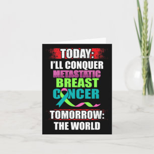 Tarjeta Conciencia sobre el cáncer de mama metastásico der