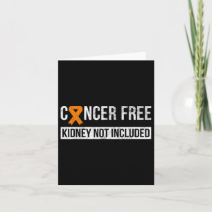 Tarjeta Conciencia sobre el cáncer de riñón no incluido