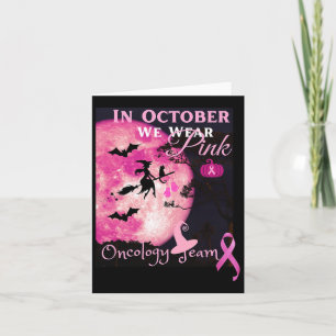 Tarjeta Conciencia sobre el cáncer. En Octubre Usamos Rosa