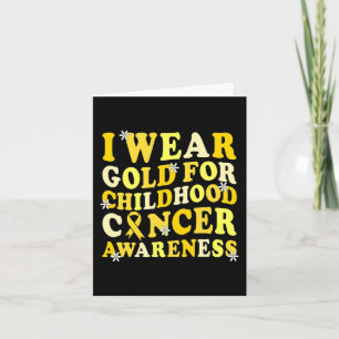 Tarjeta Conciencia Sobre El Cáncer Infantil En Septiembre,