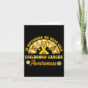 Tarjeta Conciencia Sobre El Cáncer Infantil En Septiembre,
