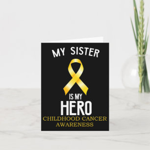 Tarjeta Conciencia sobre el cáncer infantil Mi hermana es
